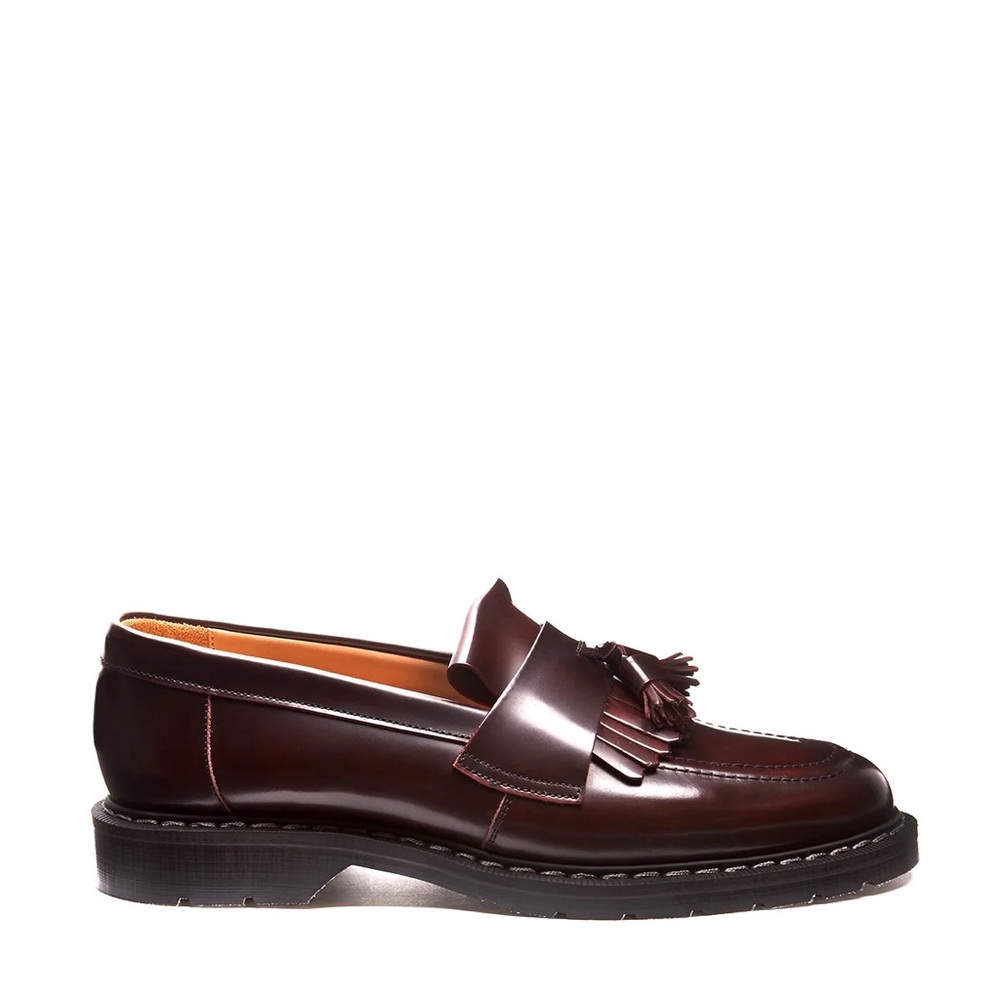 Solovair Burgundy Rub-off Tassel Loafer - used, good condition - women’s size 10